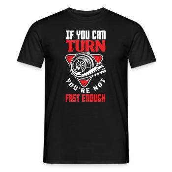 Funny Car Racing Car Racing Gift - Men's T-Shirt - black - Front - AI Model Male 178 light (178cm)
