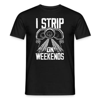 Funny Car Racing Car Racing Gift - Men's T-Shirt - black - Front - AI Model Male 178 light (178cm)