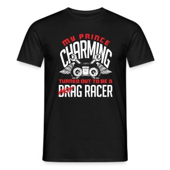 Funny Car Racing Car Racing Gift - Men's T-Shirt - black - Front - AI Model Male 178 light (178cm)
