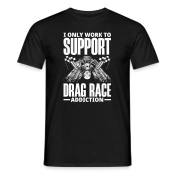 Funny Car Racing Car Racing Gift - Men's T-Shirt - black - Front - AI Model Male 178 light (178cm)