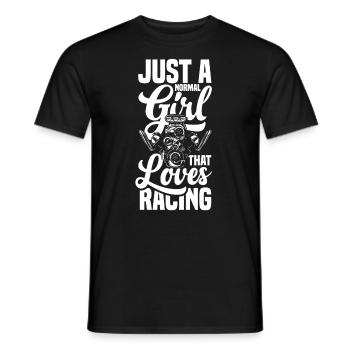 Funny Car Racing Car Racing Gift - Men's T-Shirt - black - Front - AI Model Male 178 light (178cm)