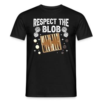 Brettspiel Lustiges Backgammon - Männer T-Shirt - Schwarz - Vorne - AI Model Male 178 light (178cm)