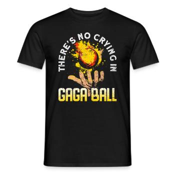 Dodgeball Hexagon Pit Sports Gaga Ball - Men's T-Shirt - black - Front - AI Model Male 178 light (178cm)