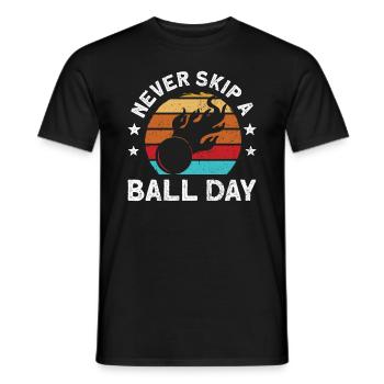Ballon Dodgeball Hexagon Pit Sports Gaga - T-shirt homme - noir - Devant - AI Model Male 178 light (178cm)