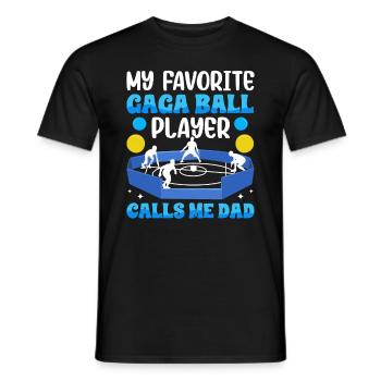 Dodgeball Hexagon Pit Sports Gaga Ball - Men's T-Shirt - black - Front - AI Model Male 178 light (178cm)