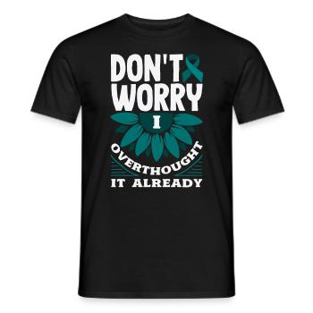 Sarcelle d’hiver SSPT Stress Trouble anxieux - T-shirt homme - noir - Devant - AI Model Male 178 light (178cm)