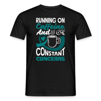Sarcelle d’hiver SSPT Stress Trouble anxieux - T-shirt homme - noir - Devant - AI Model Male 178 light (178cm)