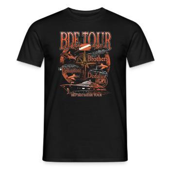 Egypt BDE Diving Elphinstone Dedalus Brothers - Men's T-Shirt - black - Front - AI Model Male 178 light (178cm)
