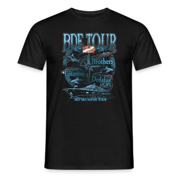 Egypt BDE Diving Elphinstone Dedalus Brothers - Men's T-Shirt - black - Front - AI Model Male 178 light (178cm)