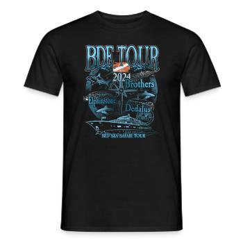 2024 BDE Diving Tour Elphinstone Dedalus Brothers - Men's T-Shirt - black - Front - AI Model Male 178 light (178cm)