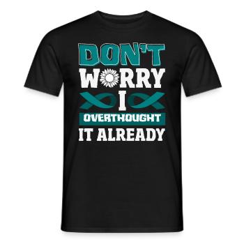 Sarcelle d’hiver SSPT Stress Trouble anxieux - T-shirt homme - noir - Devant - AI Model Male 178 light (178cm)