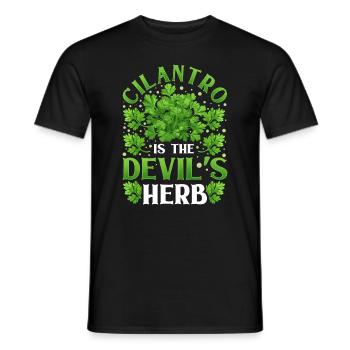 Coriander Day Coriander Hater Coriander - Men's T-Shirt - black - Front - AI Model Male 178 light (178cm)