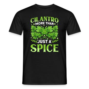 Coriander Day Coriander Hater Coriander - Men's T-Shirt - black - Front - AI Model Male 178 light (178cm)
