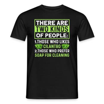 Coriander Day Coriander Hater Coriander - Men's T-Shirt - black - Front - AI Model Male 178 light (178cm)