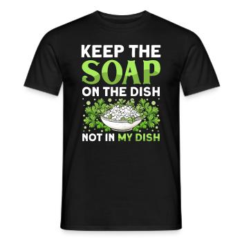 Coriander Day Coriander Hater Coriander - Men's T-Shirt - black - Front - AI Model Male 178 light (178cm)