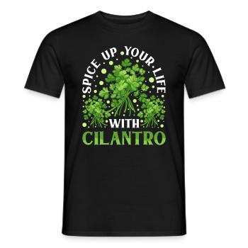 Coriander Day Coriander Hater Coriander - Men's T-Shirt - black - Front - AI Model Male 178 light (178cm)