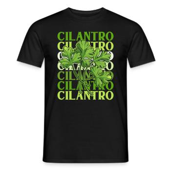 Coriander Day Coriander Hater Coriander - Men's T-Shirt - black - Front - AI Model Male 178 light (178cm)