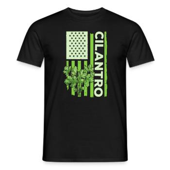 Coriander Day Coriander Hater Coriander - Men's T-Shirt - black - Front - AI Model Male 178 light (178cm)