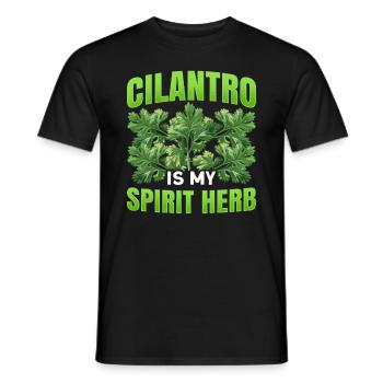Coriander Day Coriander Hater Coriander - Men's T-Shirt - black - Front - AI Model Male 178 light (178cm)