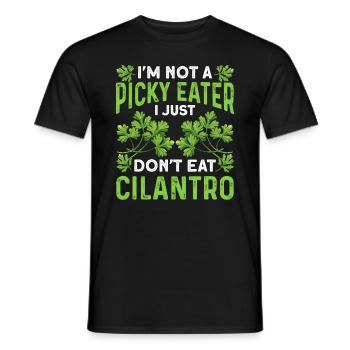 Coriander Day Coriander Hater Coriander - Men's T-Shirt - black - Front - AI Model Male 178 light (178cm)