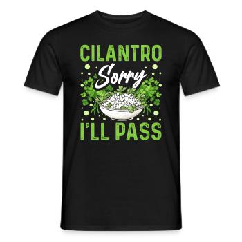 Coriander Day Coriander Hater Coriander - Men's T-Shirt - black - Front - AI Model Male 178 light (178cm)