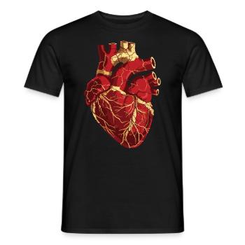 Kintsugi Kintsukuroi Japon imparfait - T-shirt homme - noir - Devant - AI Model Male 178 light (178cm)