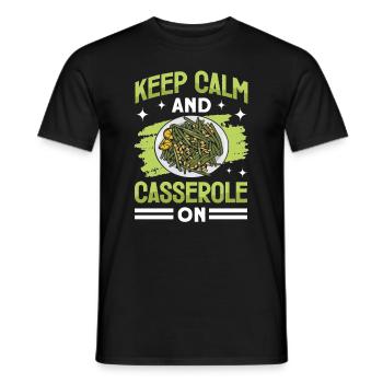 Casserole de Thanksgiving aux haricots verts - T-shirt homme - noir - Devant - AI Model Male 178 light (178cm)