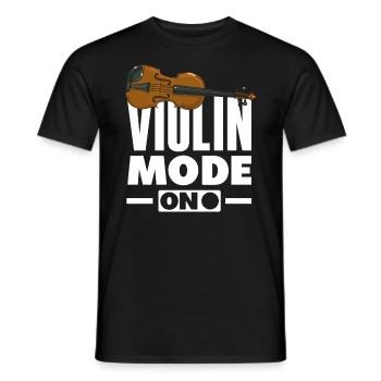 Geige Violine Geigenspieler Violinenspieler - Männer T-Shirt - Schwarz - Vorne - AI Model Male 178 light (178cm)