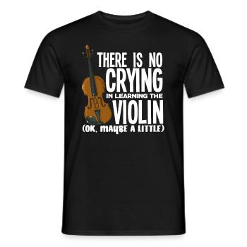 Violon Violon Violoniste Joueur de violon - T-shirt homme - noir - Devant - AI Model Male 178 light (178cm)