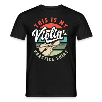 Violin Violin Violinist Violin Player - Men's T-Shirt - black - Front - AI Model Male 178 light (178cm)