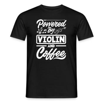 Geige Violine Geigenspieler Violinenspieler - Männer T-Shirt - Schwarz - Vorne - AI Model Male 178 light (178cm)