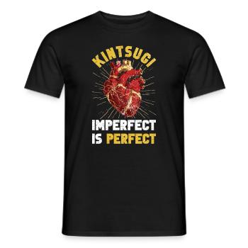 Kintsugi Kintsukuroi Japon imparfait - T-shirt homme - noir - Devant - AI Model Male 178 light (178cm)