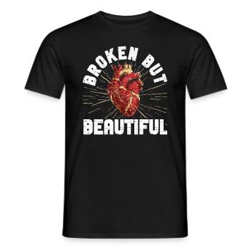 Kintsugi Kintsukuroi Japon imparfait - T-shirt homme - noir - Devant - AI Model Male 178 light (178cm)