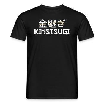 Kintsugi Kintsukuroi Japon imparfait - T-shirt homme - noir - Devant - AI Model Male 178 light (178cm)