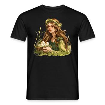 Easter Eostre Pagan Spring - Men's T-Shirt - black - Front - AI Model Male 178 light (178cm)