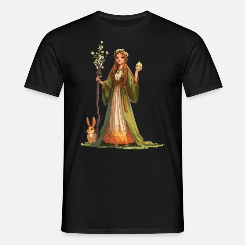 Easter Eostre Pagan Spring - Men's T-Shirt - black