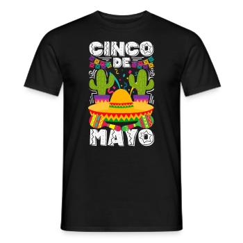 Fiesta mexicaine Cinco De Mayo - T-shirt homme - noir - Devant - AI Model Male 178 light (178cm)