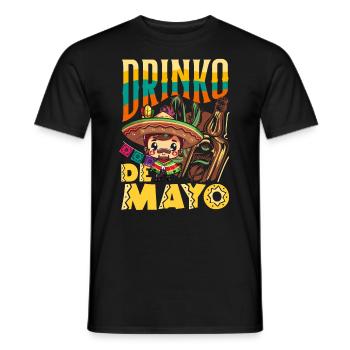 Fiesta mexicaine Cinco De Mayo - T-shirt homme - noir - Devant - AI Model Male 178 light (178cm)