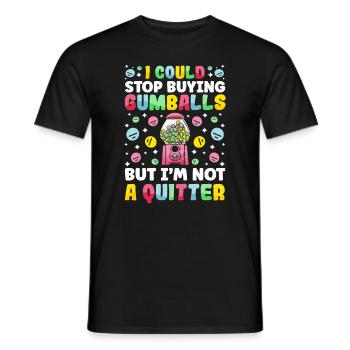 Lustiger Kaugummiautomat - Männer T-Shirt - Schwarz - Vorne - AI Model Male 178 light (178cm)