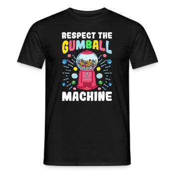 Lustiger Kaugummiautomat - Männer T-Shirt - Schwarz - Vorne - AI Model Male 178 light (178cm)