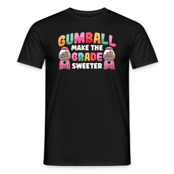 Lustiger Kaugummiautomat - Männer T-Shirt - Schwarz - Vorne - AI Model Male 178 light (178cm)