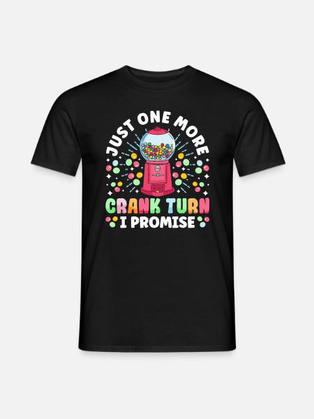 Funny chewing gum machine - Men's T-Shirt - black