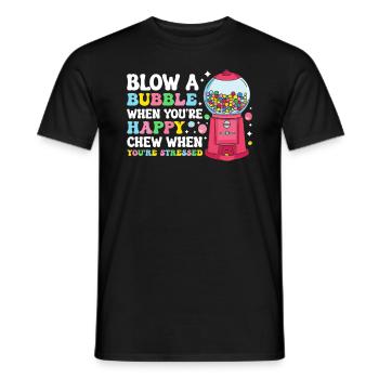 Lustiger Kaugummiautomat - Männer T-Shirt - Schwarz - Vorne - AI Model Male 178 light (178cm)