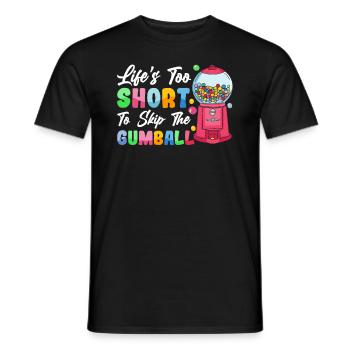 Lustiger Kaugummiautomat - Männer T-Shirt - Schwarz - Vorne - AI Model Male 178 light (178cm)