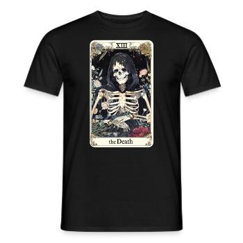Tarotkarte Hexerei Okkult Anime Goth - Männer T-Shirt - Schwarz - Vorne - AI Model Male 178 light (178cm)