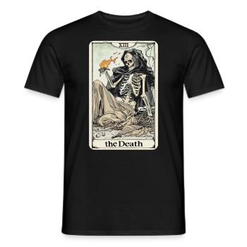 Tarotkarte Hexerei Okkult Anime Goth - Männer T-Shirt - Schwarz - Vorne - AI Model Male 178 light (178cm)