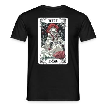 Tarotkarte Hexerei Okkult Anime Goth - Männer T-Shirt - Schwarz - Vorne - AI Model Male 178 light (178cm)