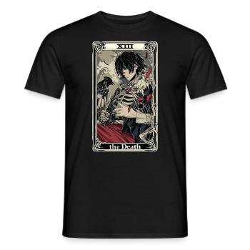 Tarotkarte Hexerei Okkult Anime Goth - Männer T-Shirt - Schwarz - Vorne - AI Model Male 178 light (178cm)