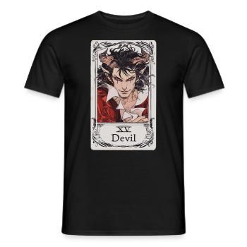 Tarotkarte Hexerei Okkult Anime Goth - Männer T-Shirt - Schwarz - Vorne - AI Model Male 178 light (178cm)
