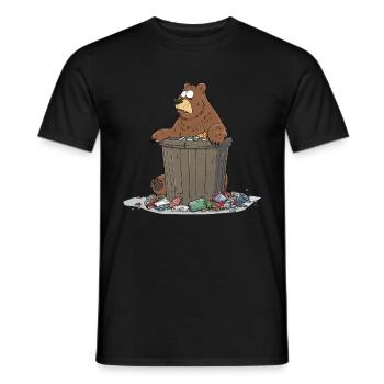 Anti Littering No Environment Recycle - Männer T-Shirt - Schwarz - Vorne - AI Model Male 178 light (178cm)